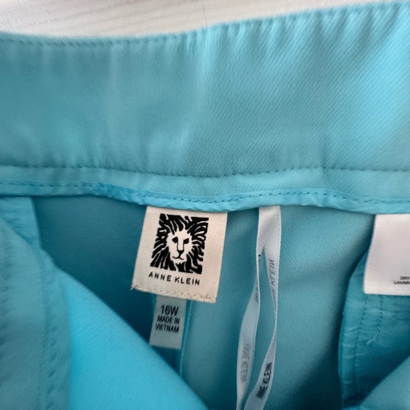 Anne Klein turquoise pants  with Tailored Fit 16w - Picture 3 of 5